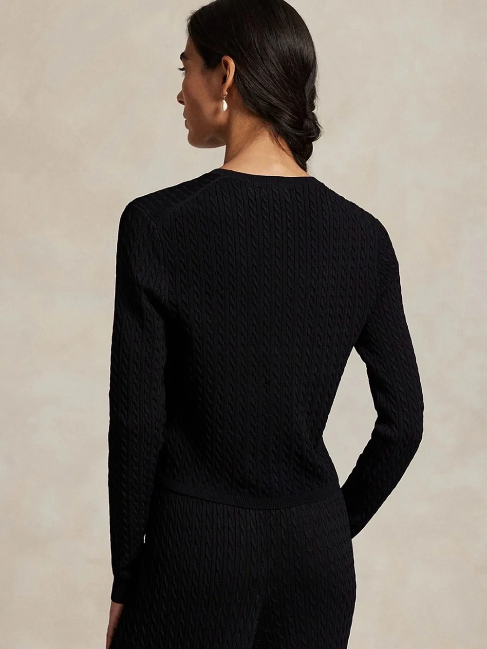 NWT Polo Ralph Lauren Mini Cable Cropped Sweater